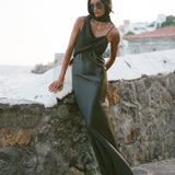 Xenia Silk Scarf Gown
