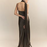 Xenia Silk Scarf Gown