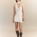 Preorder - Rhea Silk Scarf Mini Dress