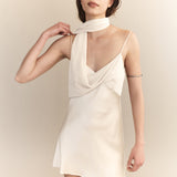 Preorder - Rhea Silk Scarf Mini Dress