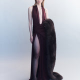 Selene Plunge Jersey Gown