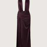 Selene Plunge Jersey Gown
