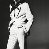 Serge Pinstitch Wool Trouser