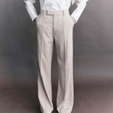 Serge Pinstitch Wool Trouser