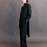 Serge Pinstitch Wool Trouser