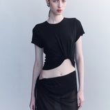 Supima Cotton Tuck Tee