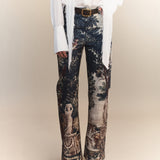 Preorder - Verdure Tapestry Print Jeans