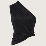 Thalia One Shoulder Jersey Top