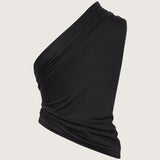 Thalia One Shoulder Jersey Top