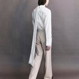 Serge Pinstitch Wool Trouser
