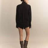 Thea Silk Cotton Lace Shorts