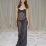 Preorder - Panelled Silk Georgette Gown