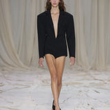 Preorder - Scuba Wool Blazer Playsuit
