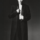 Valentin Satin Scarf Wool Tuxedo Coat