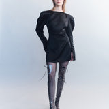 Victoire Satin Mini Dress