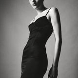 Margot Satin Bullet Bra Midi Dress