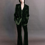 Xander Silk Velvet Corduroy Blazer