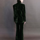 Xander Silk Velvet Corduroy Blazer