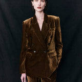 Preorder - Xander Silk Velvet Corduroy Blazer