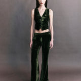 Xander Silk Velvet Corduroy Vest