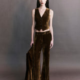 Preorder - Xander Silk Velvet Corduroy Pants