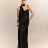 Xenia Silk Scarf Gown