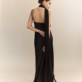 Xenia Silk Scarf Gown