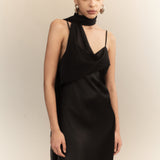 Xenia Silk Scarf Gown